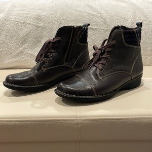 Clarks Leather Combat Boot